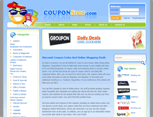 Tablet Screenshot of couponspot.com