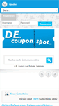 Mobile Screenshot of de.couponspot.eu